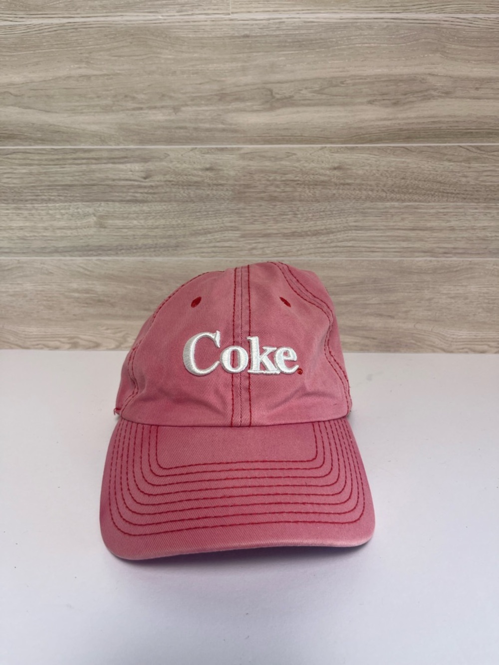 Coke Coca-Cola Hat Cap Red Pink Dad Cap American Needle Adjustable Baseball Hat